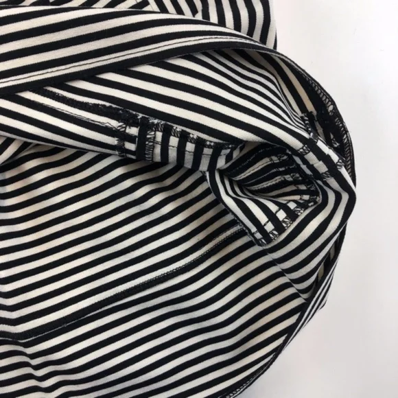 Madewell Ponte Swivel Mini Skirt Black White - Picture 5 of 7